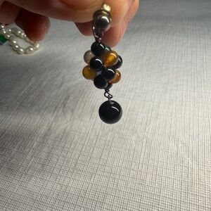 Colorful Beaded Cluster Earrings